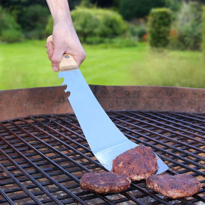 Barbecue-machete med oplukker