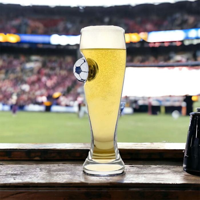 Fodbold-ølglas