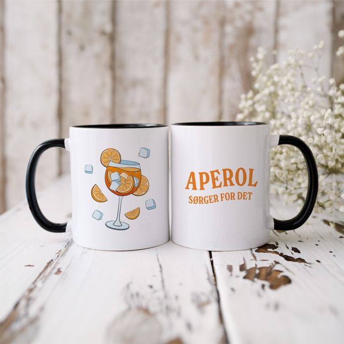 Personligt Aperol-krus med tekst