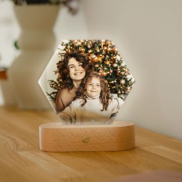 LED-lampe med foto